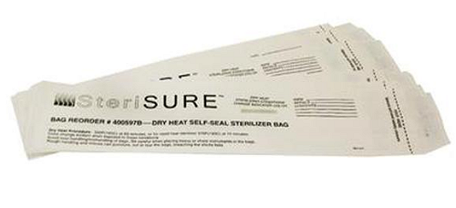 SteriSure Bags by Steri-Dent - 2 1/2" x 1 1/2" x 10"